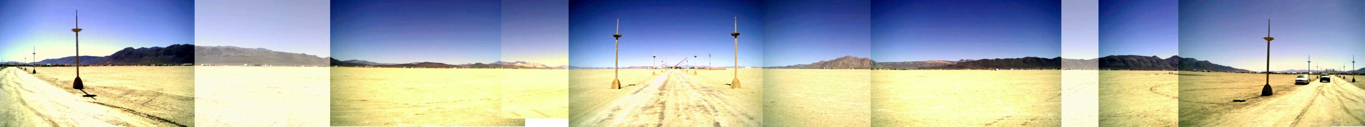 Panaroma of promenade, Burning Man 2004